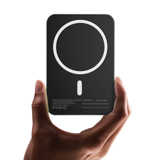 10000mAh Wireless Power Bank | 15W Wireless Fast Charging | Type-C Input & Output | LED Battery Indicator | Slim & Lightweight | Compatible with All Smartphones