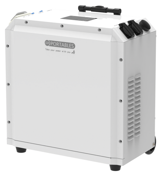 SR Portables Helios 5 Portable Solar Inverter | 5120Wh Li-Ion Battery | 5kW Power Output | Programmable Smart Control | 4000+ Cycle Life | Emergency Backup & Off-Grid Power