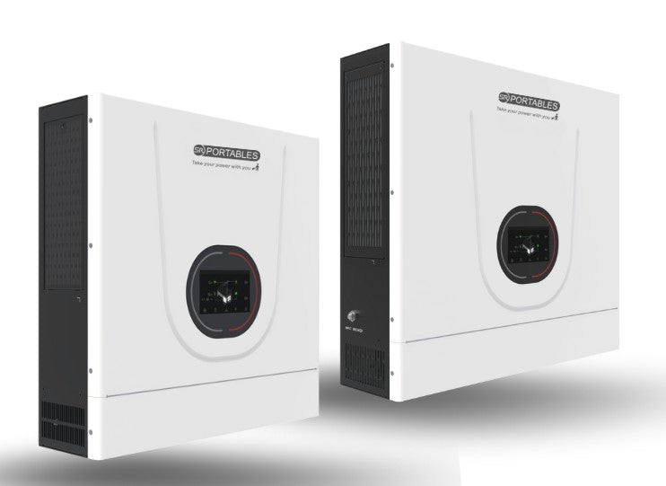 SR Portables Titan Solar Inverter | 5kW Inverter Capacity with Fast Charging | Wide Grid Input Volt Range | Wide MPPT Volt Input Range | Smart Li-Ion Battery Wake-Up | Controlled Grid-Connected Output