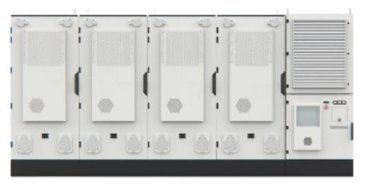 SRBEES4 - 1500V system voltage, reliable liquid-cooling atcluster level. IP55 & C5-rated for all environments. Compact mechanical design, minimized footprint.