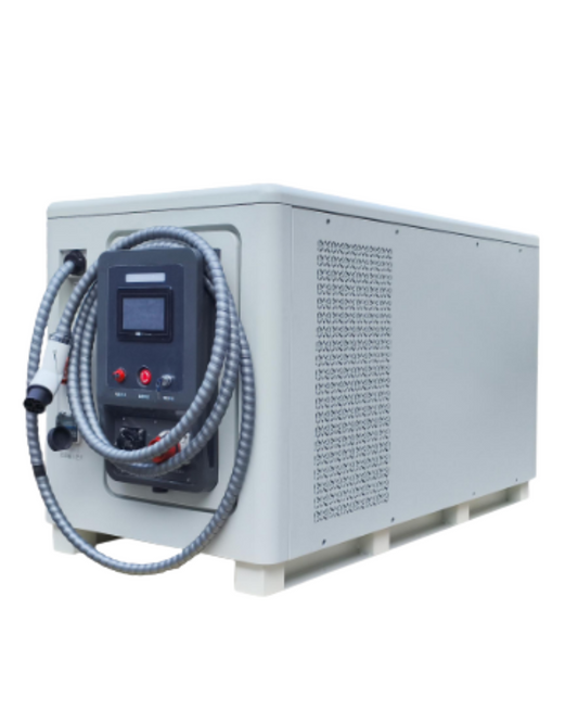 SR Portables Mobile Energy Storage Charging System, 100 kWh LiFePO₄ Battery, 90kW Output, Wide Voltage 200–1000V, Large 7” Touch Display, GBT / CCS1 / CCS2 / ChadeMO (7m), Plug & Charge, Liquid Cooling