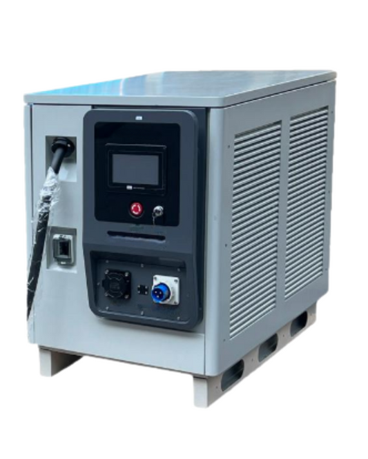 SR Portables Mobile Energy Storage Charging System, 26 kWh LiFePO₄ Battery, 30kW Output, Wide Voltage 200–1000V, Large 7” Touch Display, GBT / CCS1 / CCS2 (7m), Plug & Charge, Car-Mounted/Wheel Option